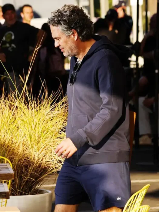 Mark Ruffalo Crime 101 Navy Hoodie