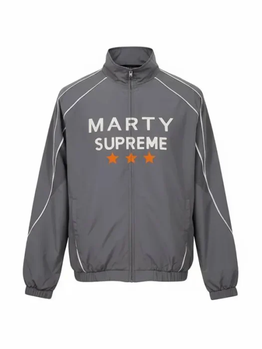 Marty Supreme Grey Track Jacket