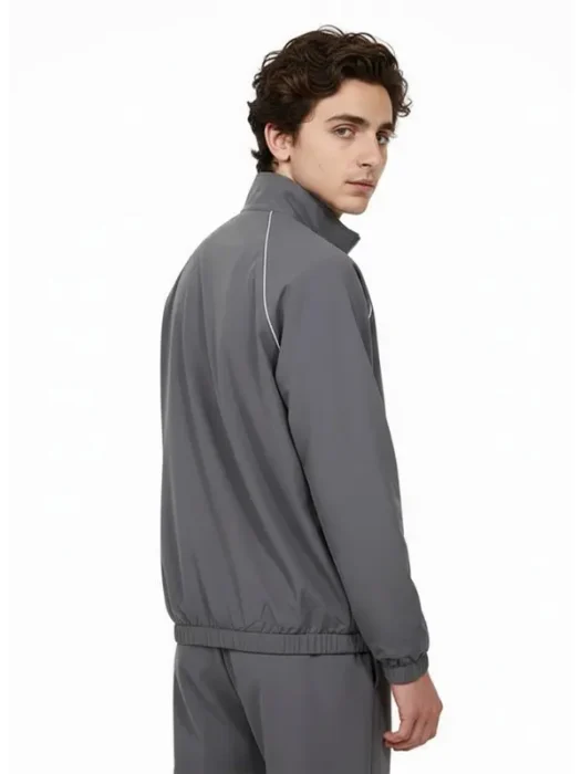 Marty Supreme Track Grey Jacket Back