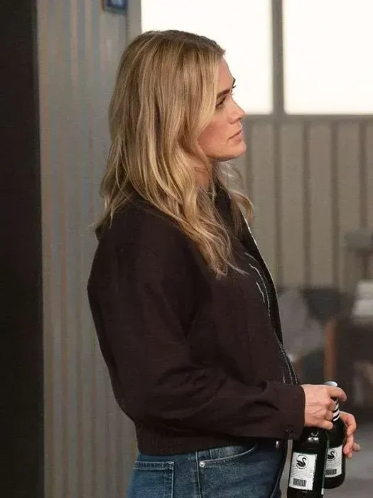 Melissa Roxburgh The Hunting Party Brown Jacket