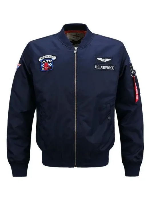 Mens Blue Bomber jacket