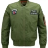Mens Green Bomber jacket
