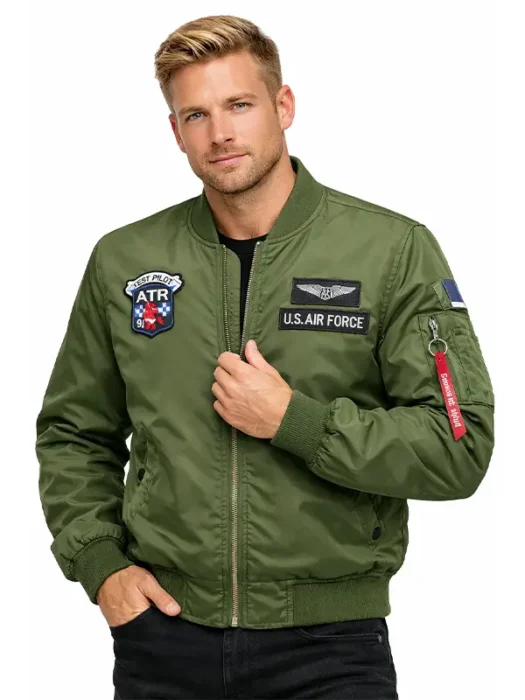 Mens MA 1 Flight Bomber Jacket