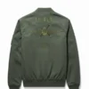 Mens Olive Green Bomber Jacket