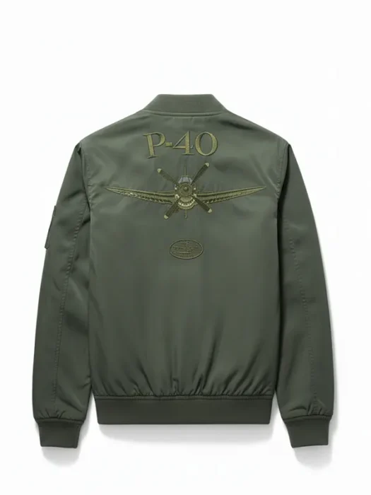 Mens Olive Green Bomber Jacket