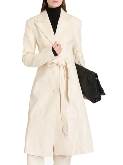 Monica Stevens The Rookie Bridget Regan Beige Coat