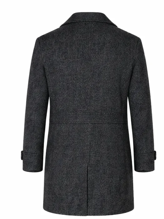 My Secret Santa Ryan Eggold Black Coat BAck