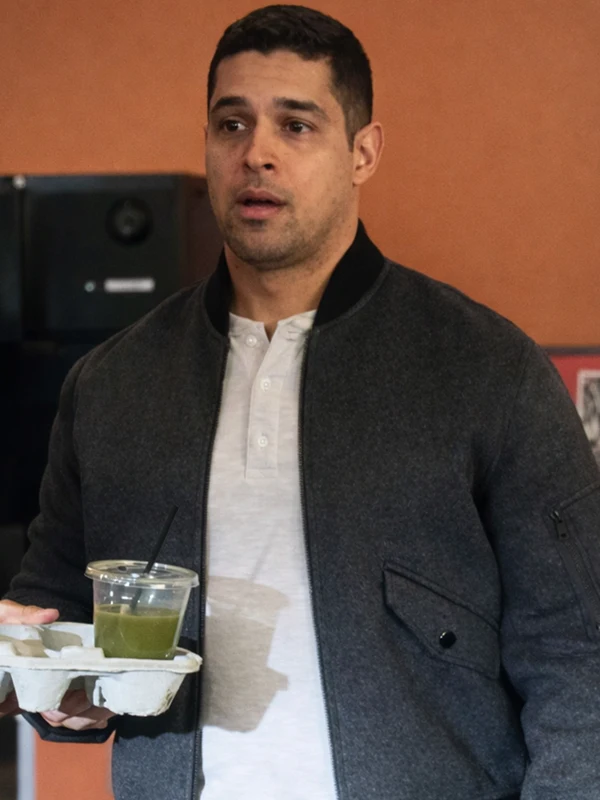 NCIS S23 Nick Torres Bomber Grey Jacket