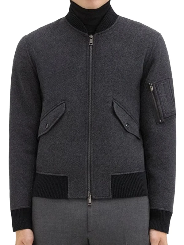 NCIS S23 Nick Torres Grey Bomber Jacket