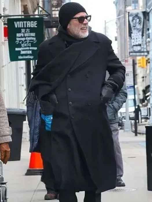 NYC 2026 Jeffrey Dean Morgan Black Coat