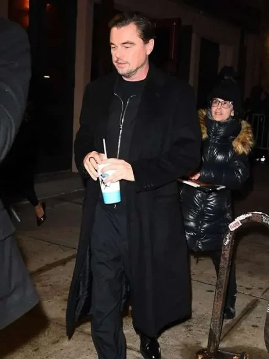 NYC 2026 Leonardo DiCaprio Black Coat