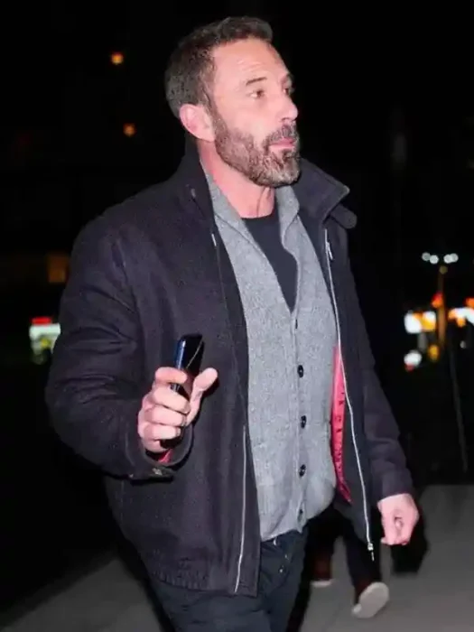 New York 2026 Ben Affleck Black Jacket