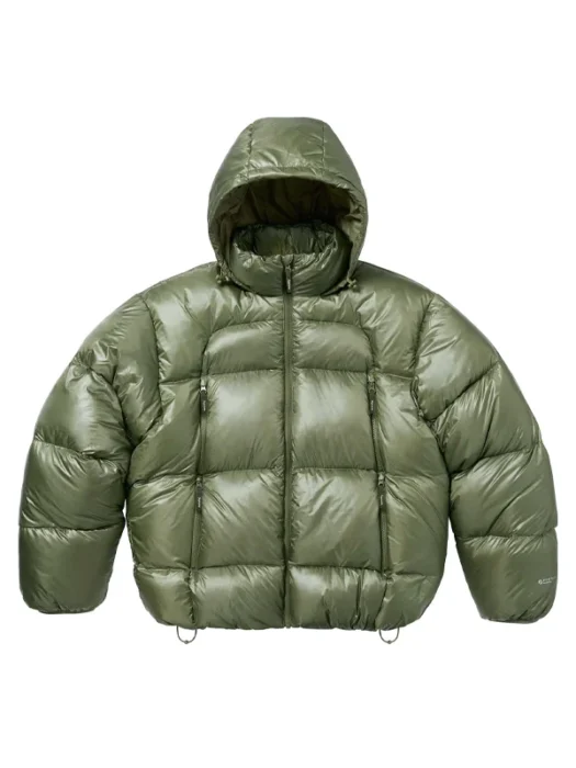 Olive Green Featherweight Down Puffer Jacket