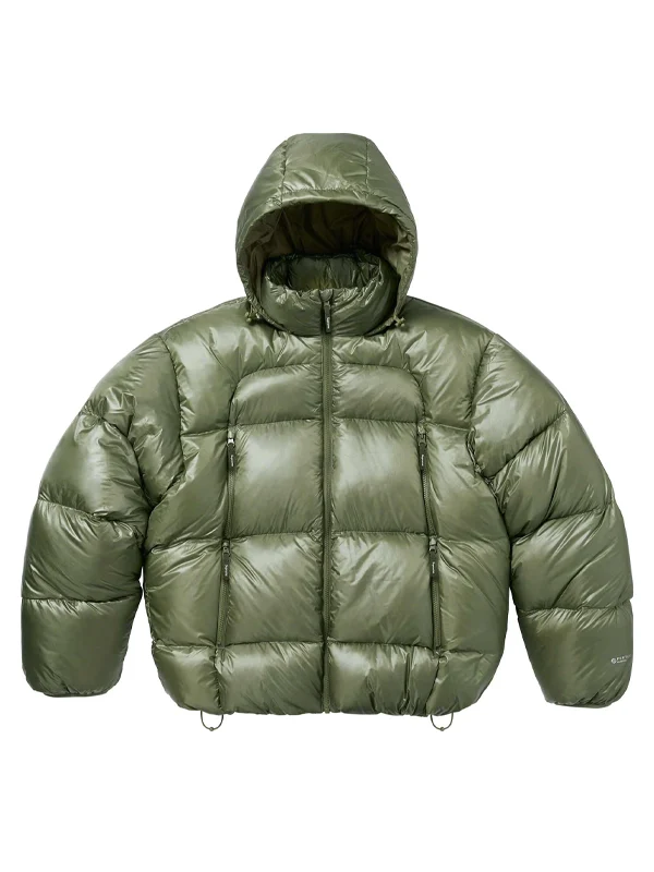 Olive Green Featherweight Down Puffer Jacket