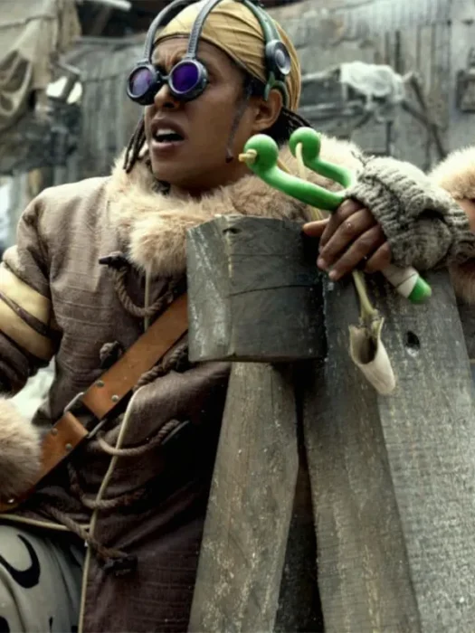 One Piece S02 Jacob Romero Usopp Brown Shearling Jacket