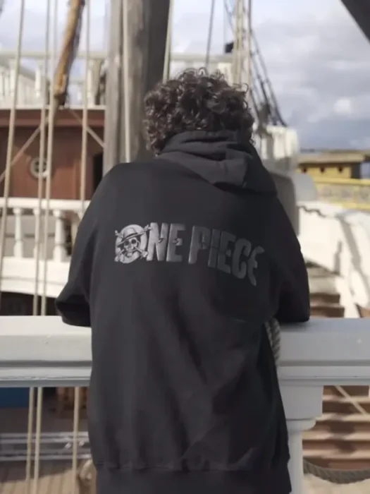 One Piece S2 Monkey D. Luffy Black Hoodie Back