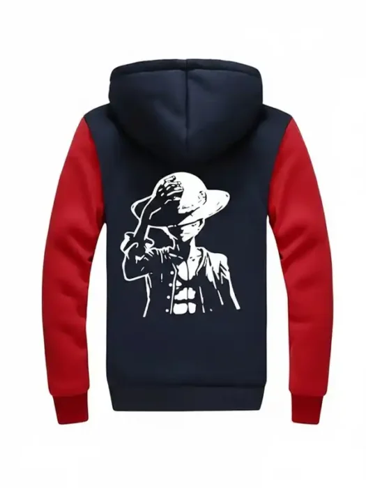 One_Piece_Pirate_Blue_And_Red_Hoodie_Jacket_Back