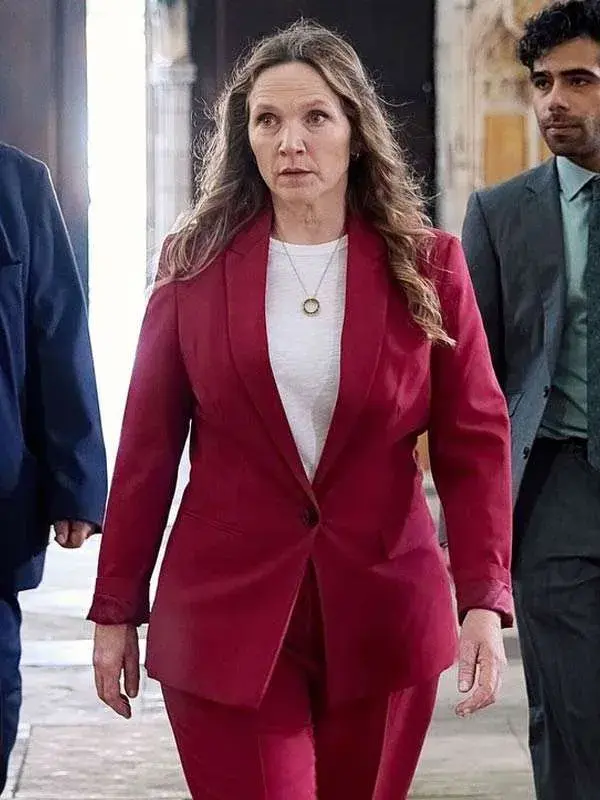 Patience Jessica Hynes Red Blazer