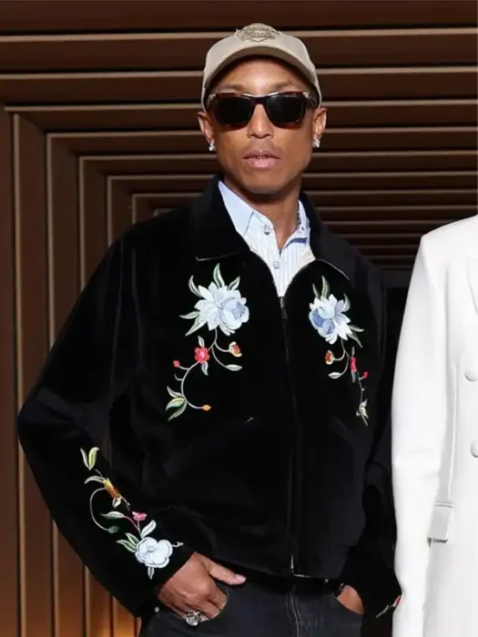 Pharrell Williams Black Embroidered Jacket
