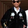 Pharrell Williams Embroidered Black Jacket