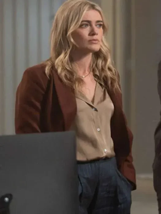 Rebecca Henderson The Hunting Party Brown Wool Blazer