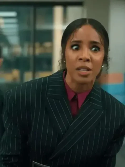 Relationship Goals Kelly Rowland Pinstripe Blazer