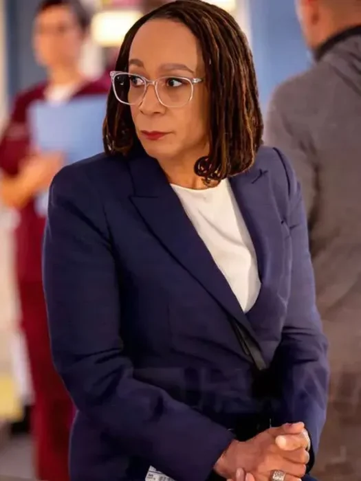 S. Epatha Merkerson Chicago Med S11 Blue Blazer
