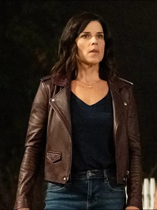 Scream Sidney Prescott Leather Brown Jacket