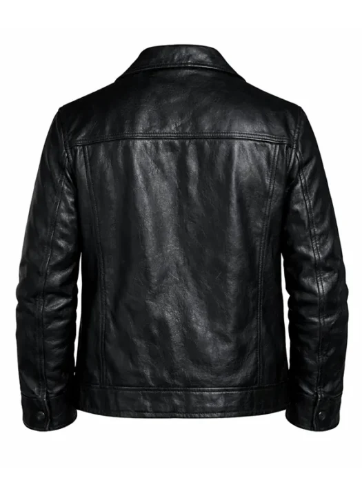 Silent Witness S29 David Caves Leather Jacket Back