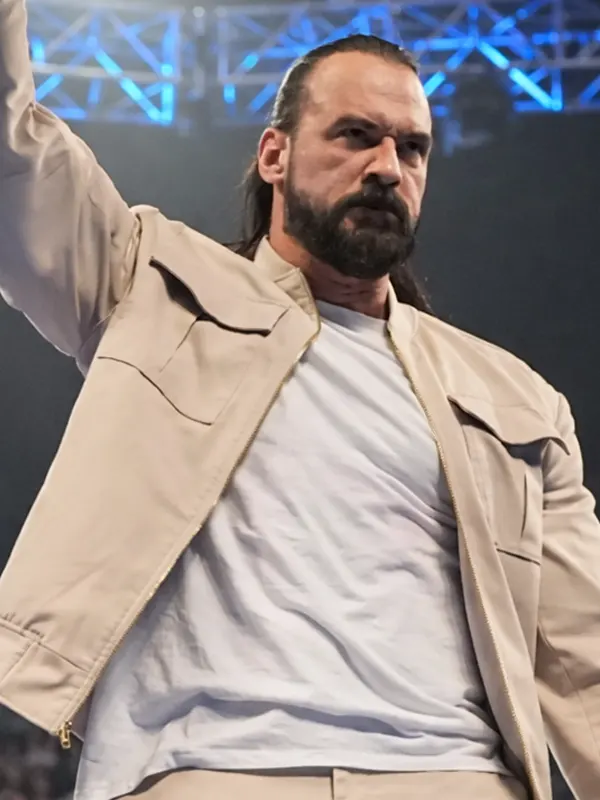 SmackDown 2025 Drew McIntyre Beige Cotton Jacket