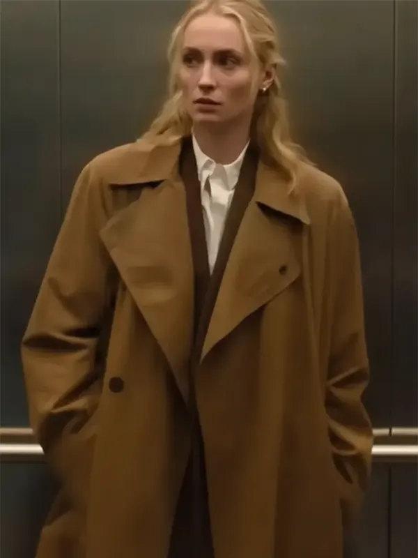 Steal Sophie Turner Brown Coat