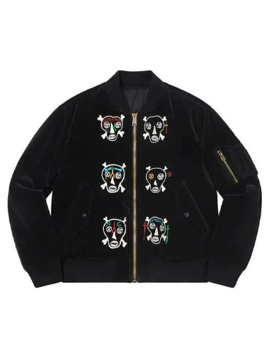 Supreme Black Velvet Jacket