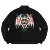 Supreme Black Velvet Jacket Back