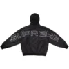Supreme Hooded Stadium Hooded Black Jacket Back