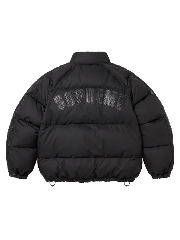 Supreme- Star Sleeve Down Black Puffer Jacket