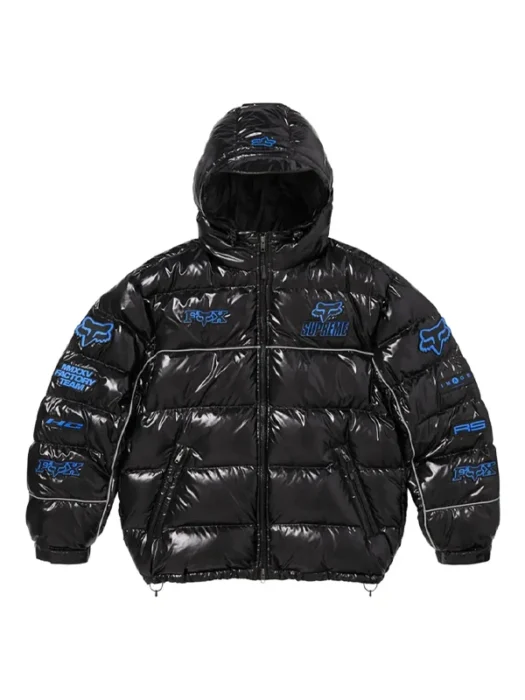 Supreme x Fox Racing logo-patch jacket