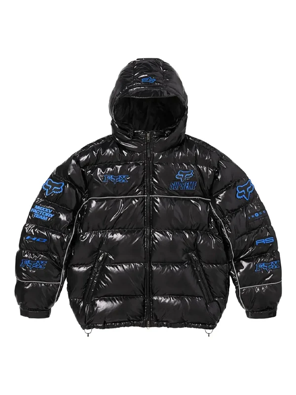 Supreme x Fox Racing logo-patch jacket