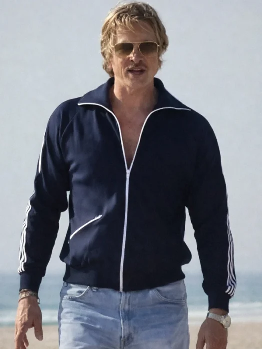 The Adventures Of Cliff Booth Navy Track Jacket