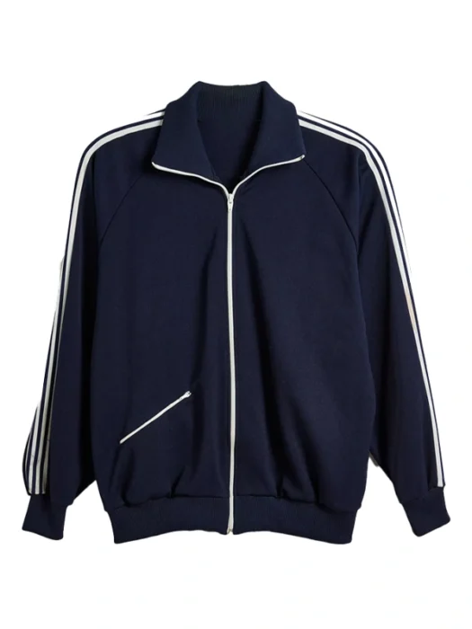 The Adventures Of Cliff Booth Track Navy Jacket