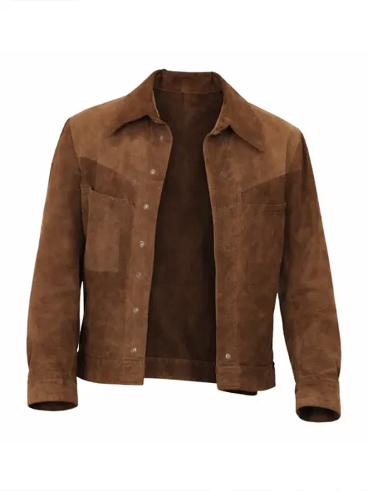 The Adventures of Cliff Booth Brad Pitt Brown Jacket