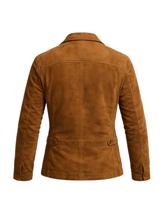 The Adventures of Cliff Booth Brown Suede Jacket