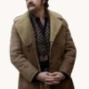 The Big Fake Edoardo Pesce Brown Shearling Jacket