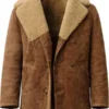 The Big Fake Edoardo Pesce Shearling Brown Jacket