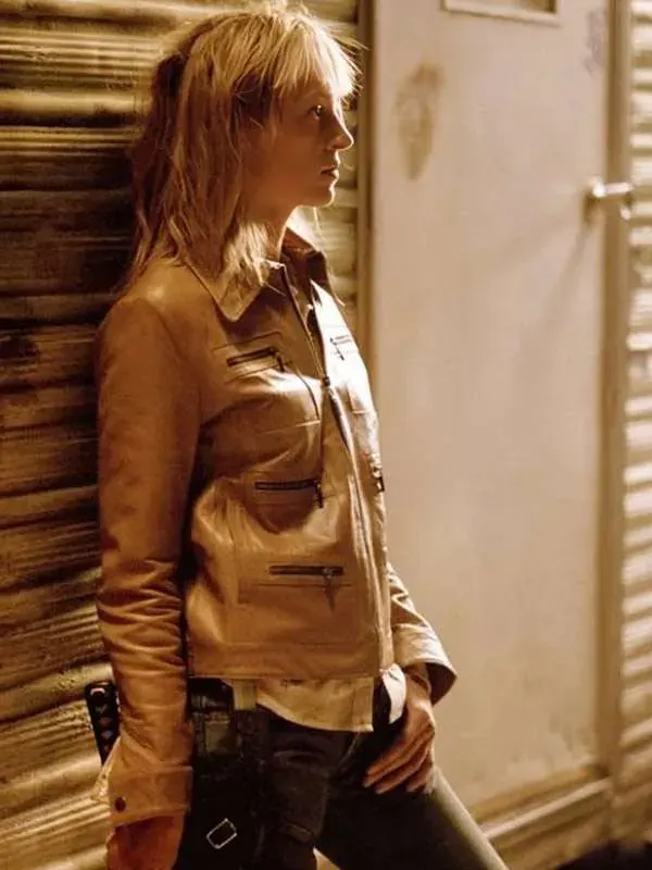 The Bride Kill Bill Vol. 1 Brown Leather Jacket