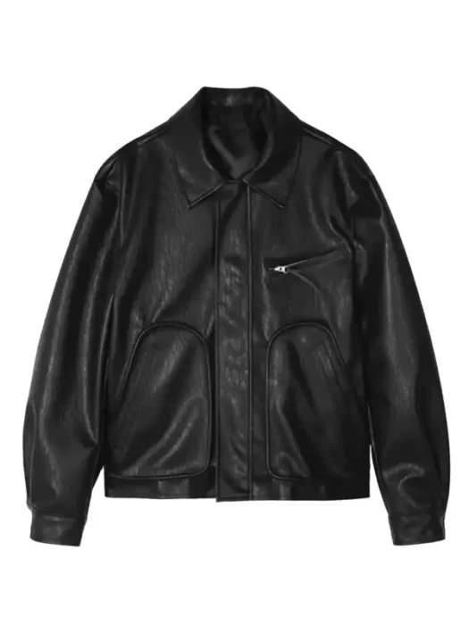 The Manipulated Ji Chang Wook Black leather Jacket
