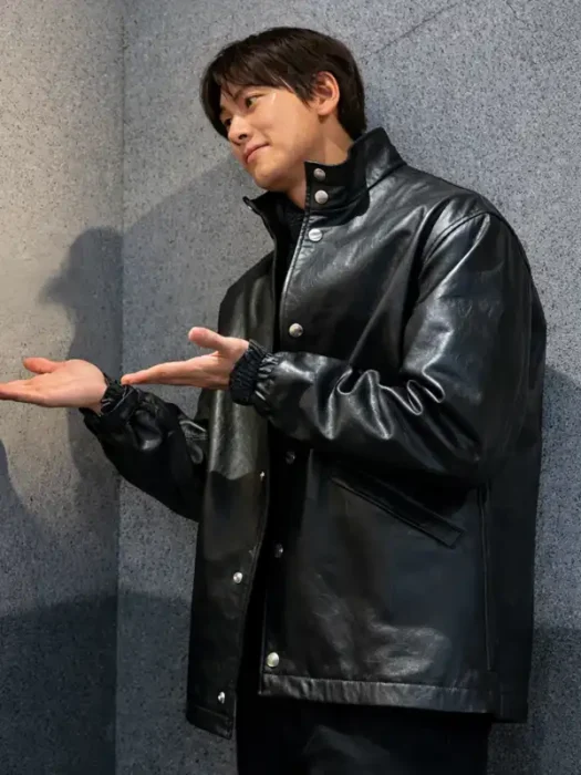 The Manipulated Park Tae Jung Black Leather Jacket