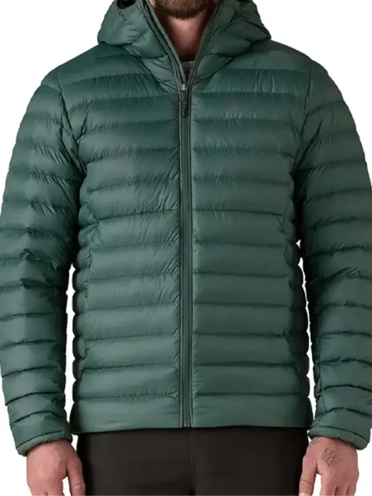 The Night Manager Jonathan Pine Green Puffer Jacket