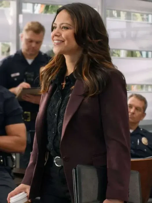 The Rookie Angela Lopez Maroon Blazer
