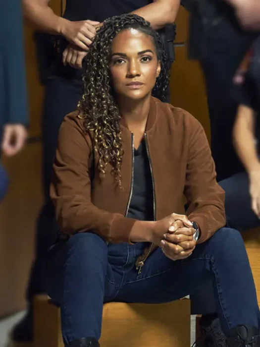 The Rookie Mekia Cox Brown Bomber Jacket