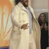 The Today Show Jason Momoa White Duffle Coat